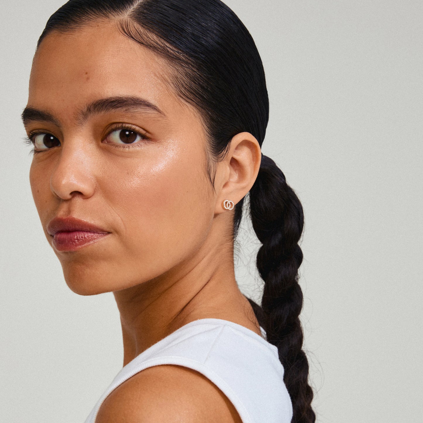 Øredobber JOLINA gullbelagt