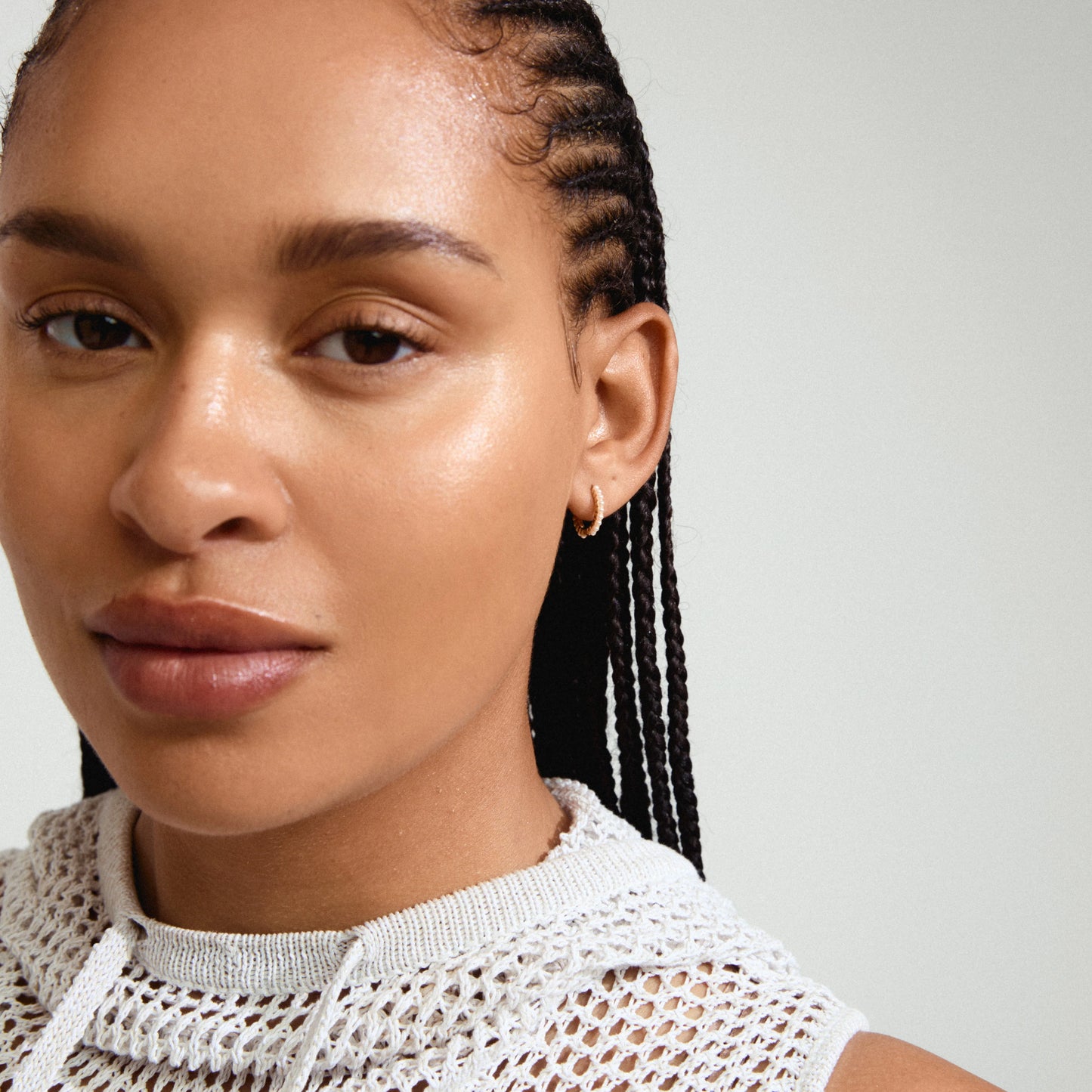 Øredobber KALIA hoops gullbelagt