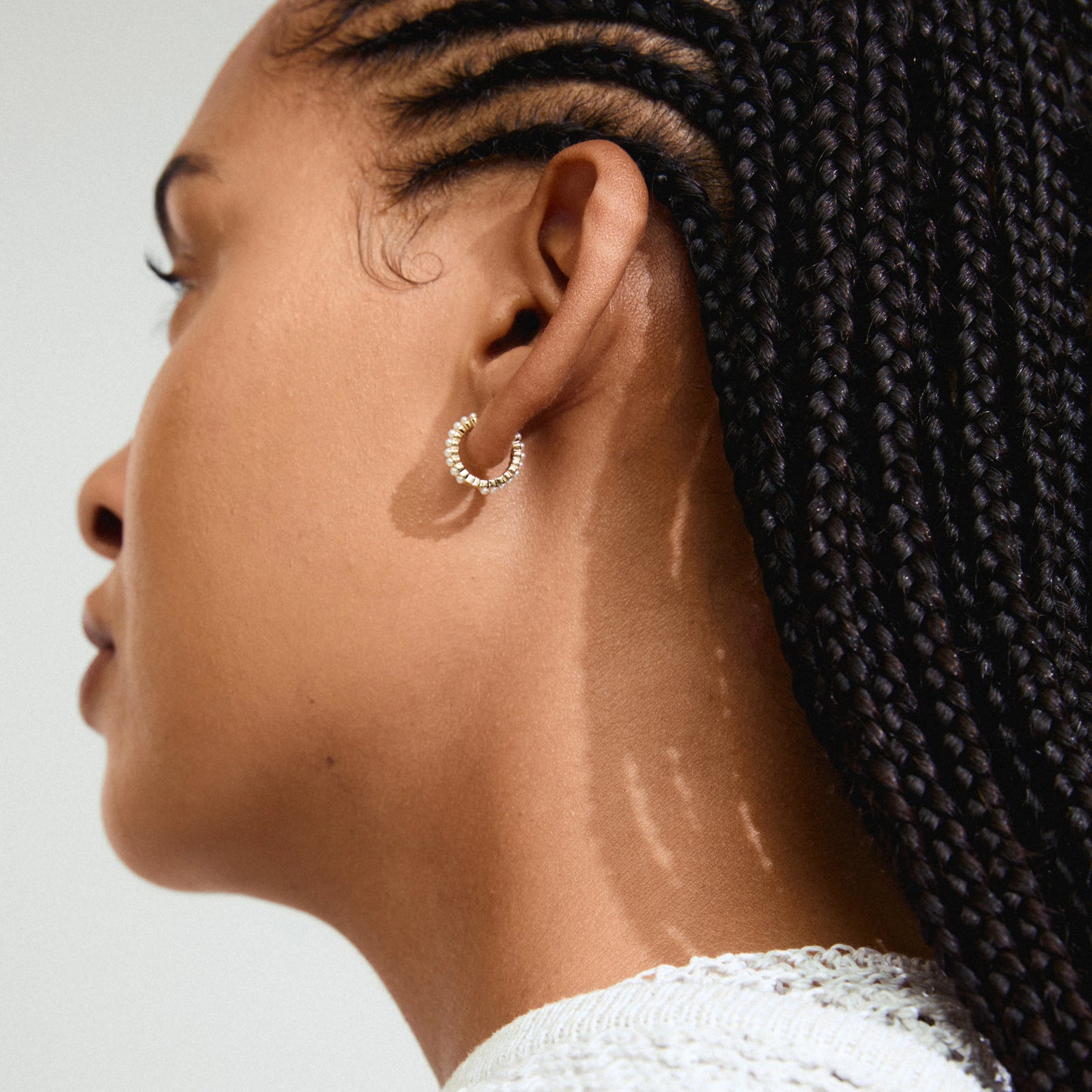 Øredobber KALIA hoops gullbelagt