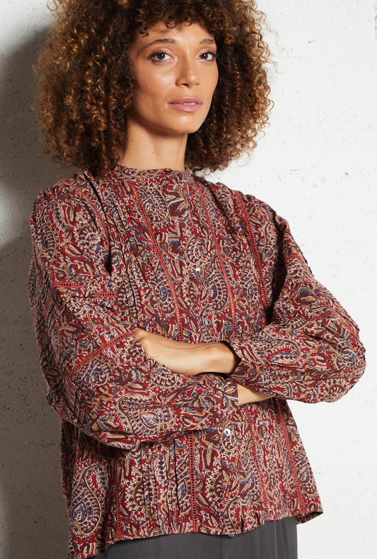 Bluse Serena - Burnt Russet