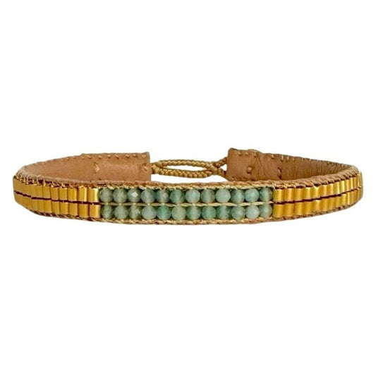 BAMBOO STONES 2 ROW BRACELET