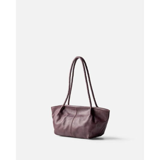 Somerville skulderveske – i burgundy skinn BIBA