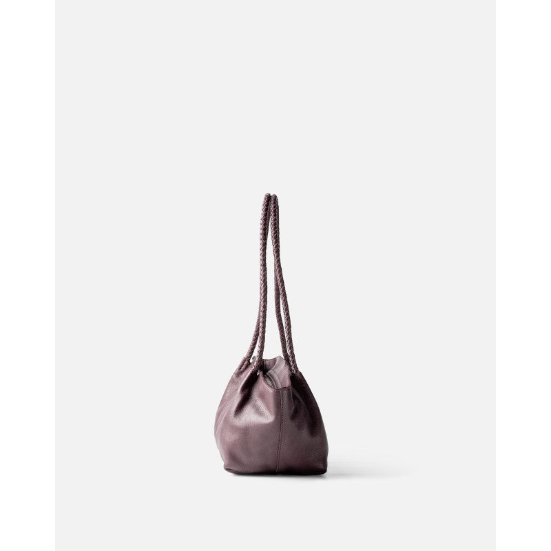 Somerville skulderveske – i burgundy skinn BIBA