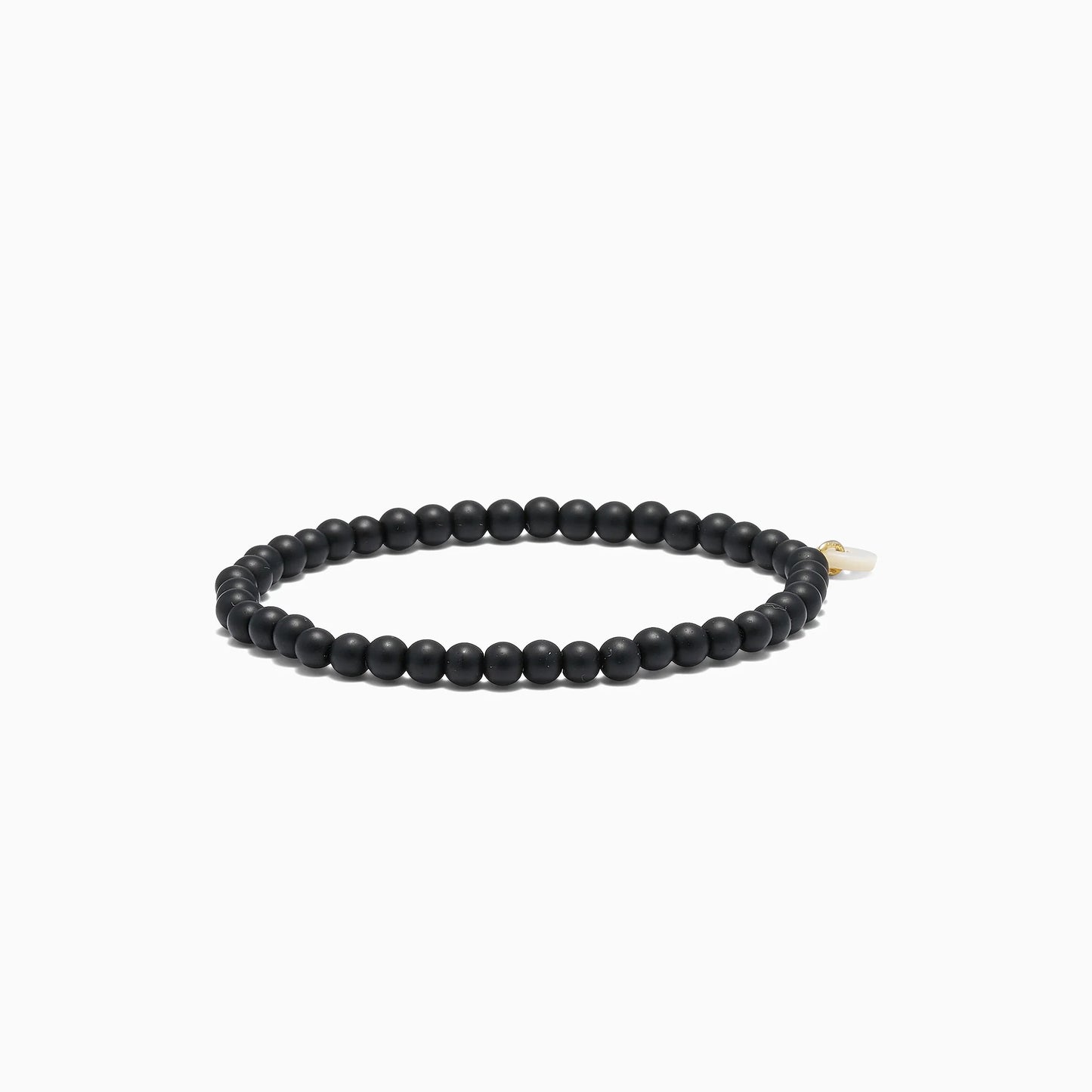 Petite Black Stone Stretch armbånd - Grounding Soï Copenhagen