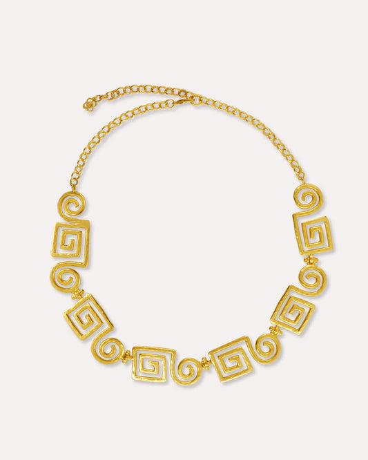 Smykke Megara Geometric Spiral Necklace