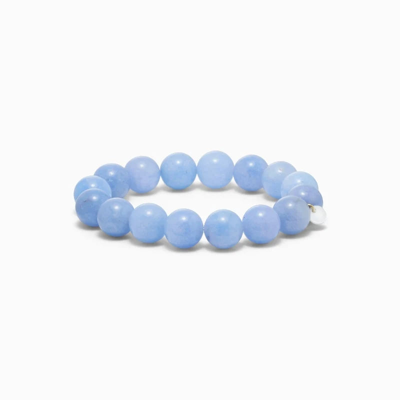 Chunky Aquamarine Stretch armbånd - Courage Soï Copenhagen