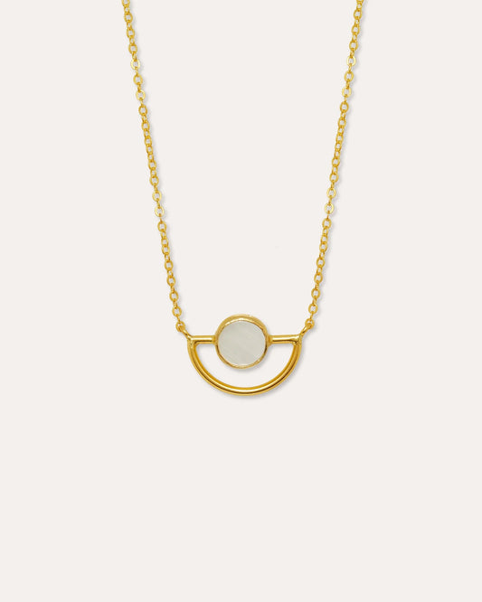 Smykke Elise Mother of Pearl Pendant Necklace
