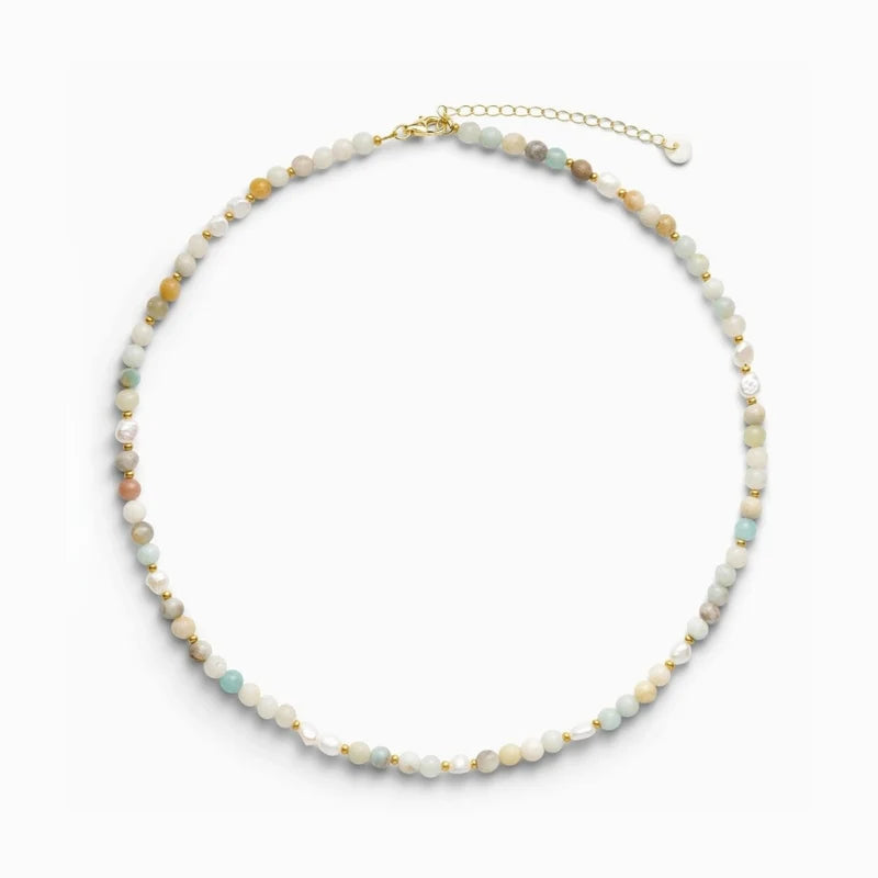 Ellie Amazonite Pearl halssmykke - Hope Soï Copenhagen