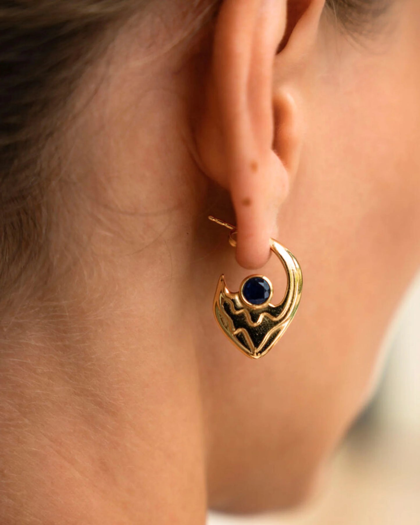 Øredobber Fiona Soldalite Drop Stud Earrings