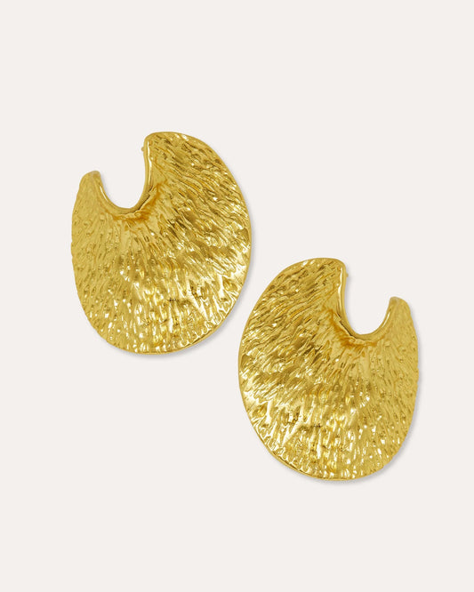 Øredobber Lorena Gold Statement Stud Earrings