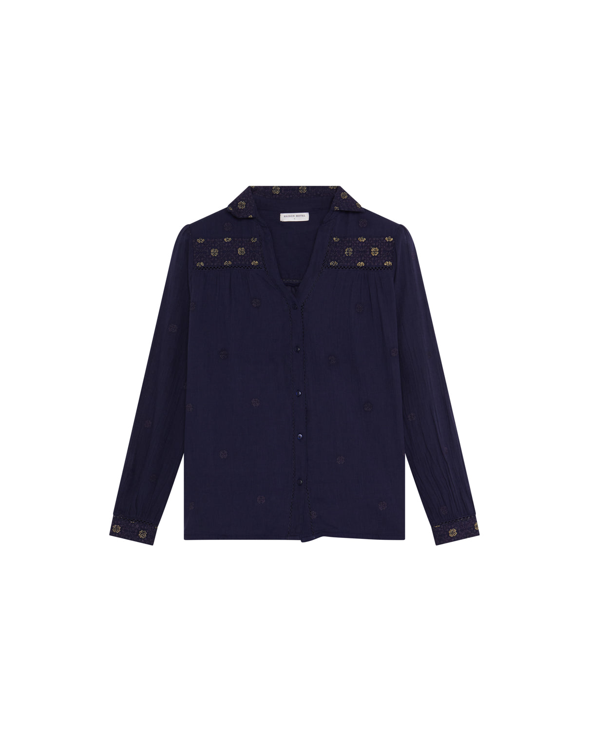 Bluse Amrit - Indigo Embers