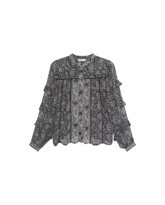 Bluse Camilla - Blue Orchid