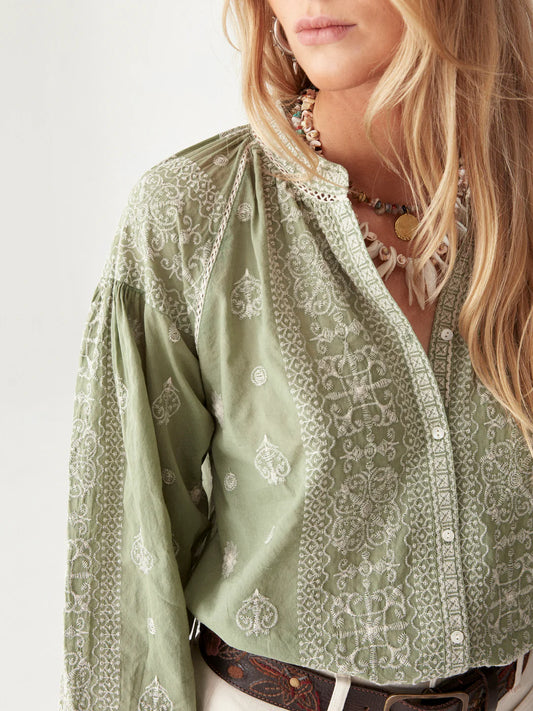 Bluse Stephanie - Moss