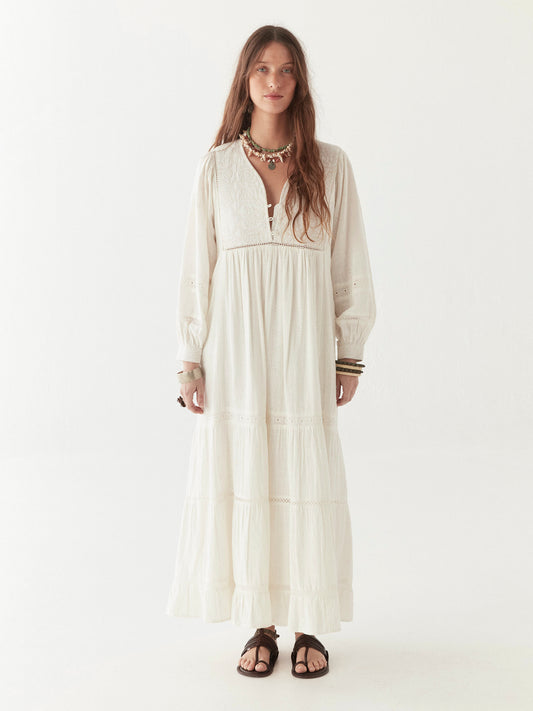 Kjole Amalia - Mosaique Ivory