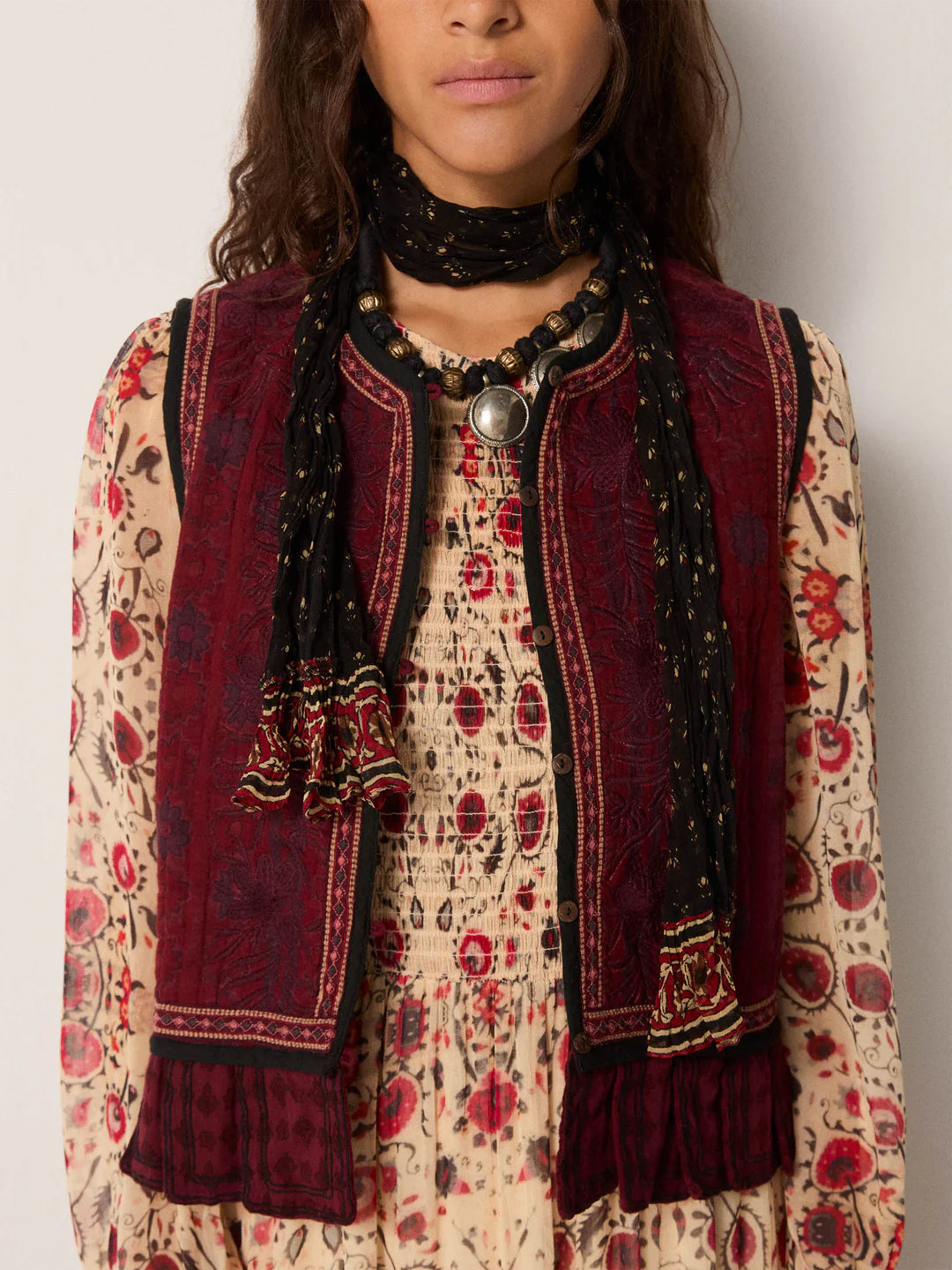 Skjerf Monet - Black Coffee