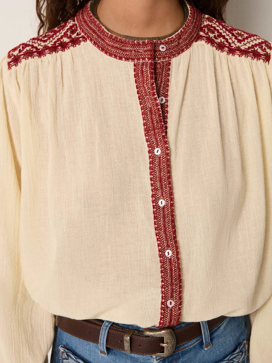 Bluse Charlotte - Rouge