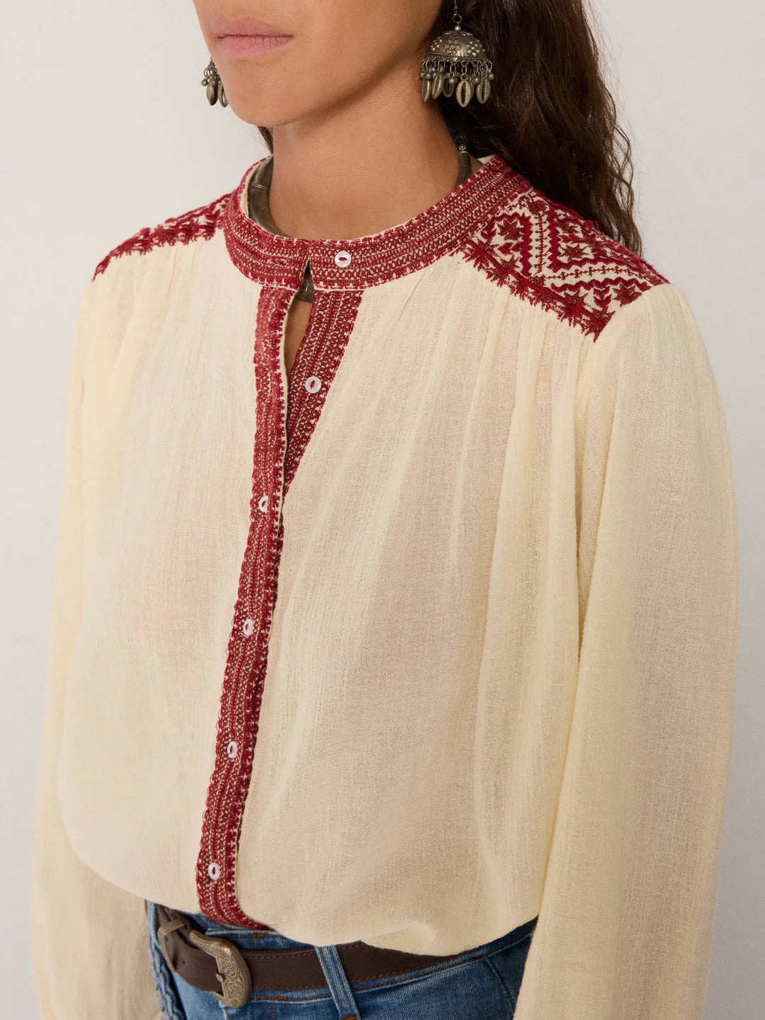 Bluse Charlotte - Rouge