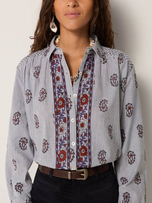 Bluse Sophie - Striped Meadow