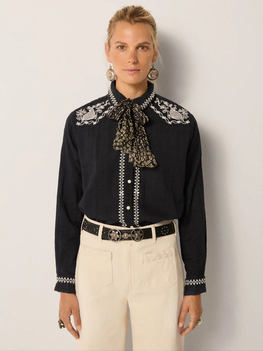 Bluse Charro - Tabasco Noir