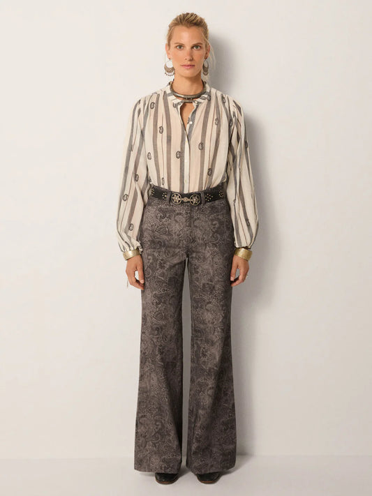 Bluse Perla - Ivory Paisley