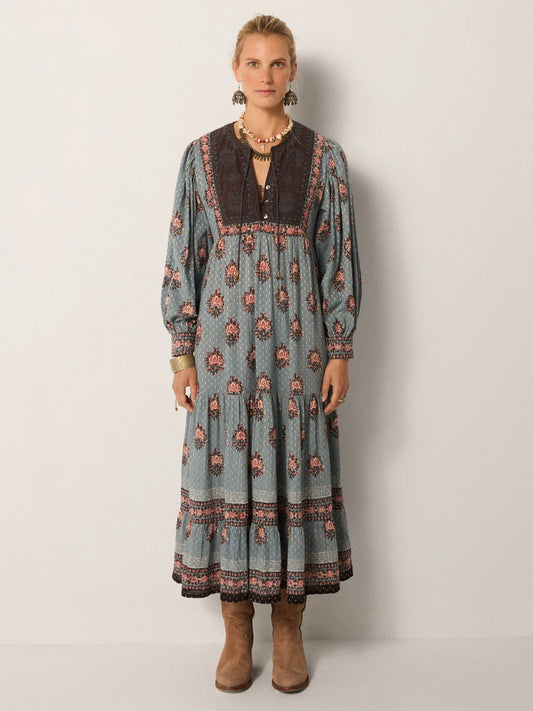 Kjole Allegra - Cerulean Mist