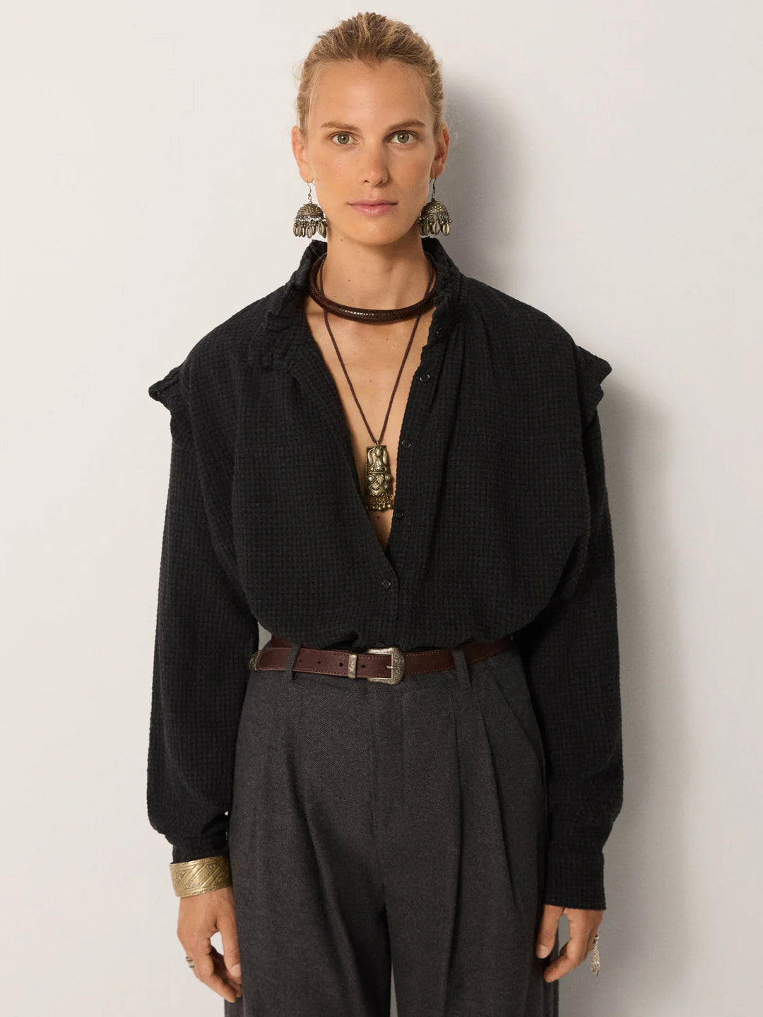 Bluse Capucine - Vichy Ash