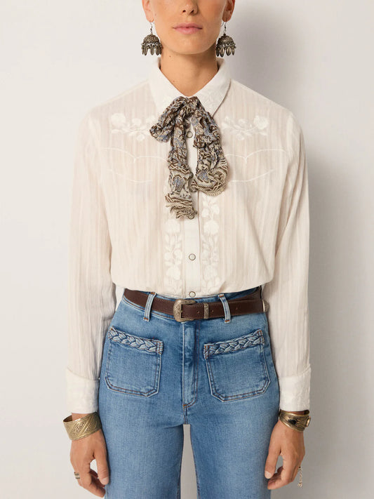 Skjerf Claude - Blue Orchid