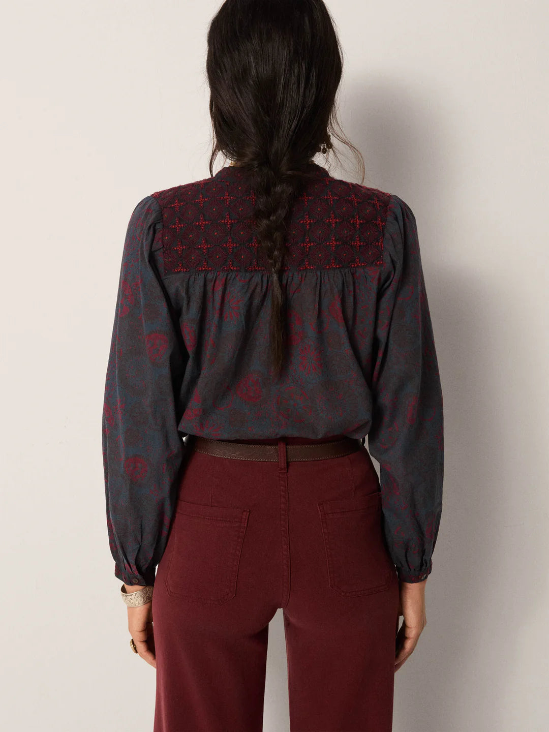 Bluse Charlotte - Medusa Deep Blue