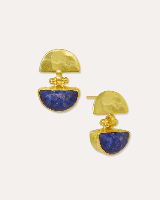 Øredobber Mina Lapis Drop Stud Earrings