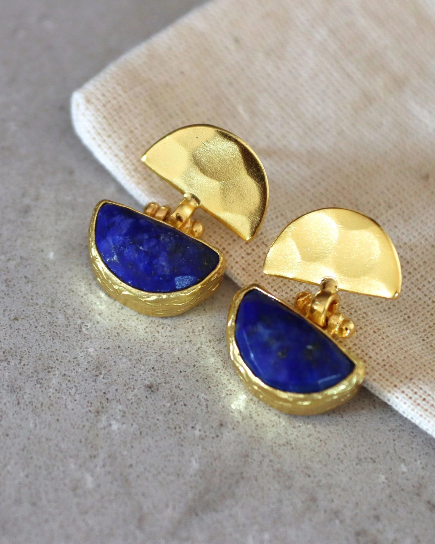 Øredobber Mina Lapis Drop Stud Earrings