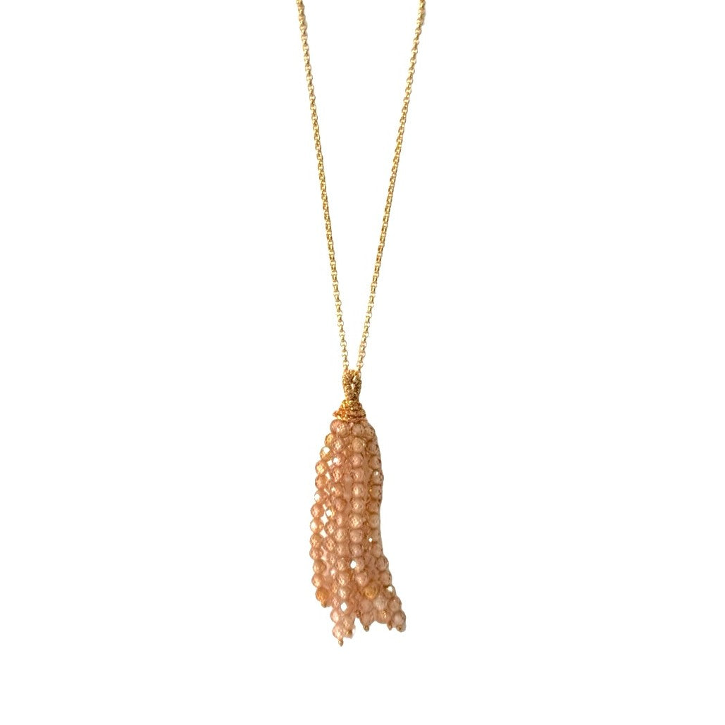 NECKLACE STONE TASSLE