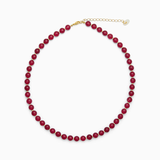Hailey Red Jade halssmykke - Passion Soï Copenhagen