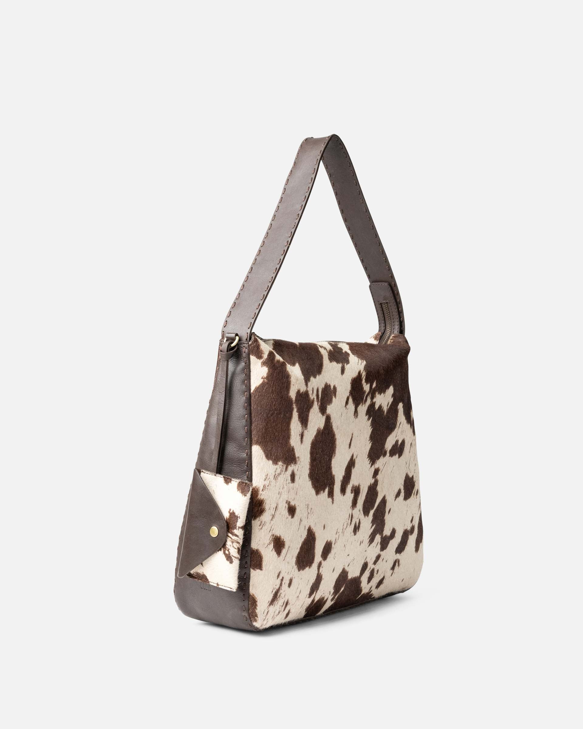 Leather shoulder bag BIBA Genola