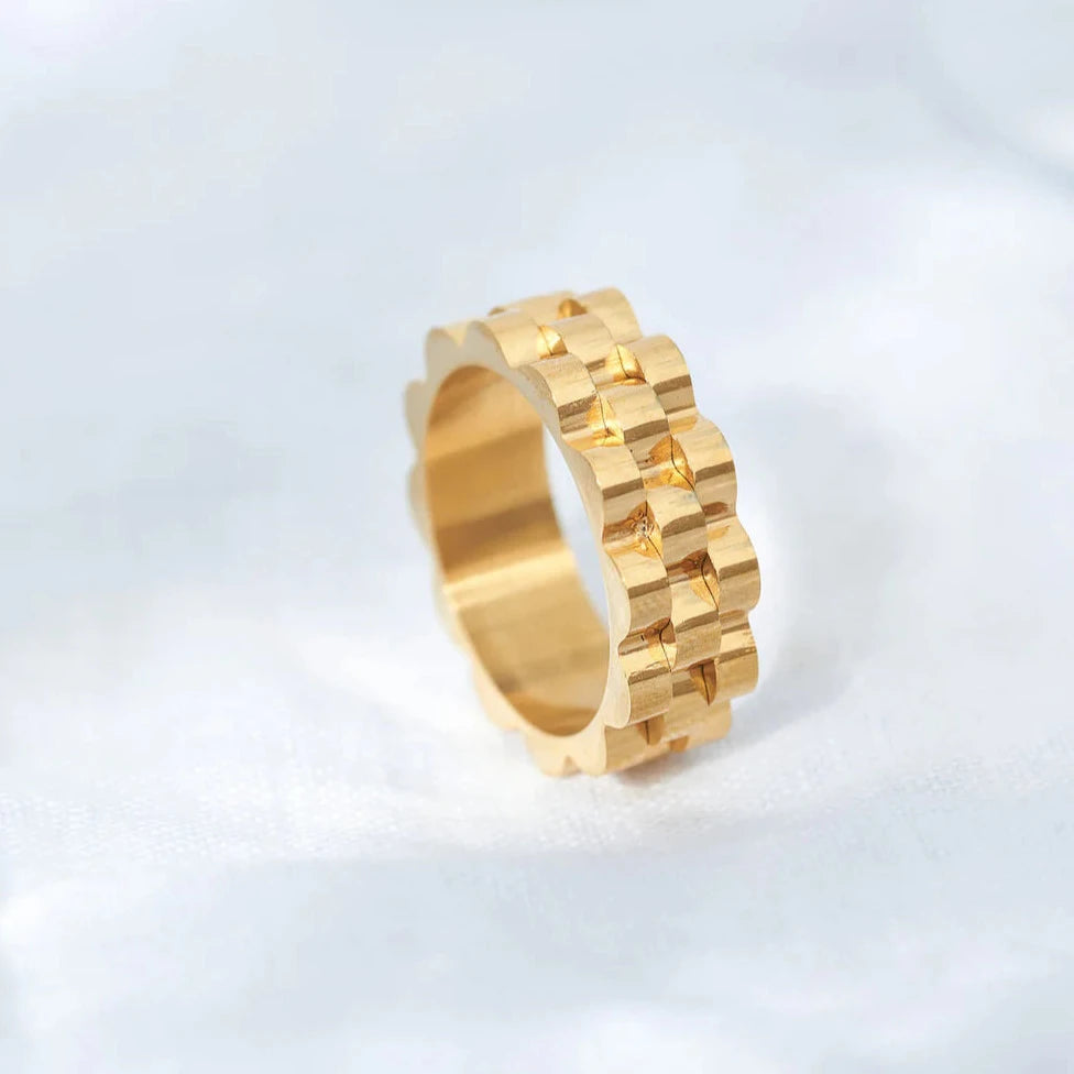 NYHET Ring Watch Strap Gold Ring