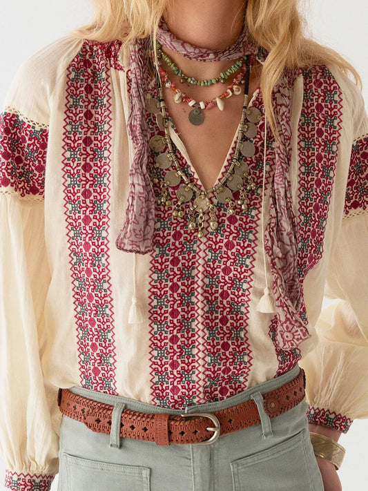 Bluse Dion - Red Wine