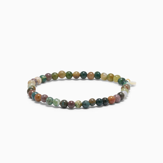 Petite Indian Agate Stretch armbånd - Strength Soï Copenhagen