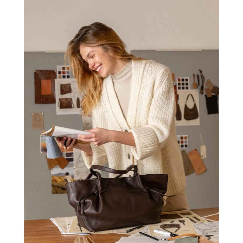 Leather shoulder bag BIBA Brumley