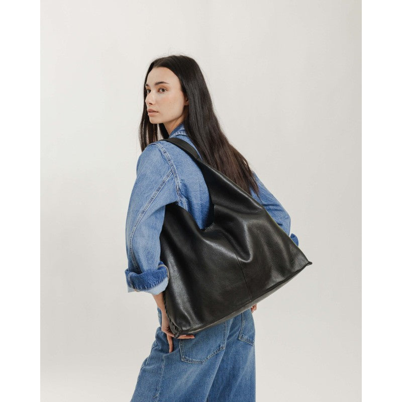 Leather shoulder bag BIBA Stockton