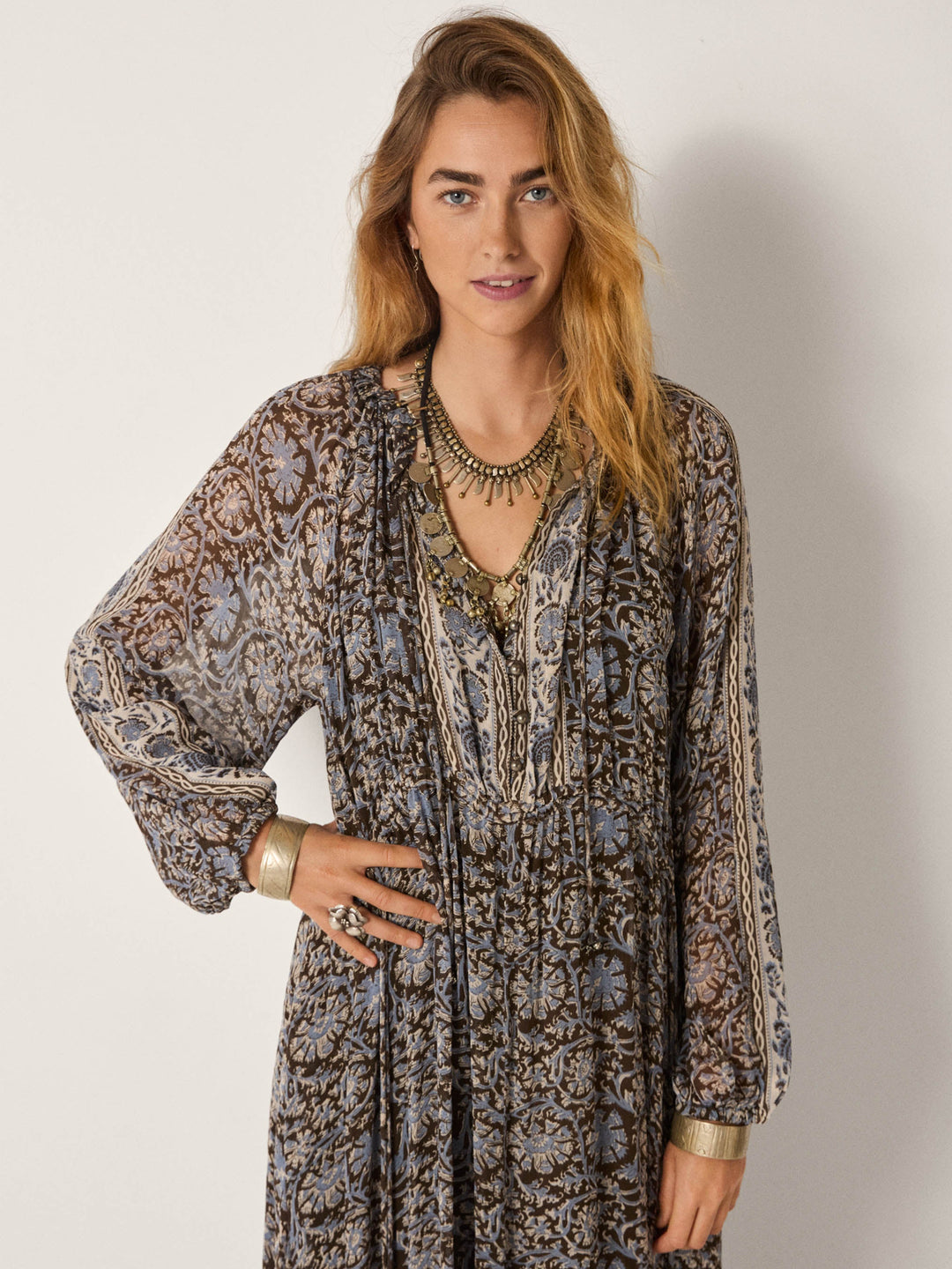 Kjole Gaia - Blue Orchid