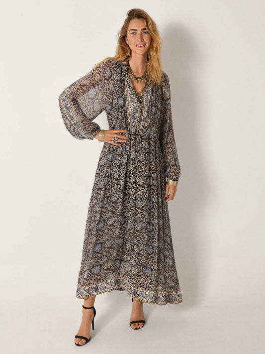 Kjole Gaia - Blue Orchid