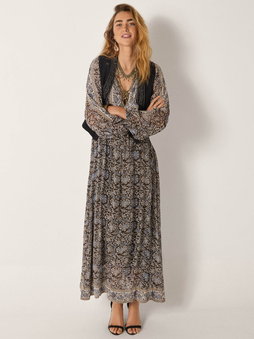 Kjole Gaia - Blue Orchid