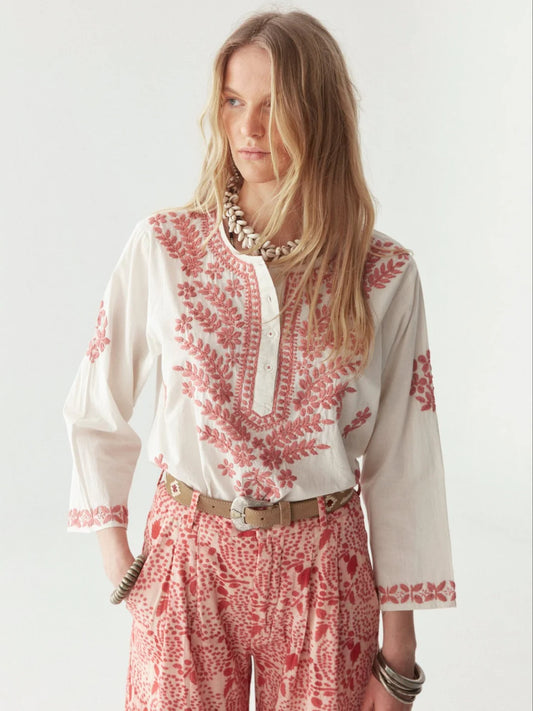 Bluse Shyla - Chikan Blossom