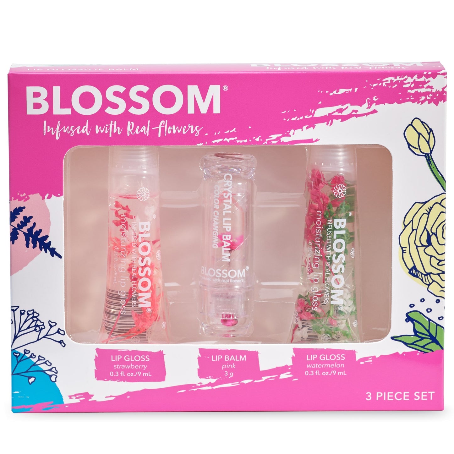 Blossom Lip Gloss&Balm Gavesett