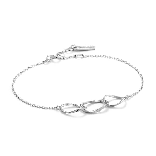 Armbånd Swirl Silver