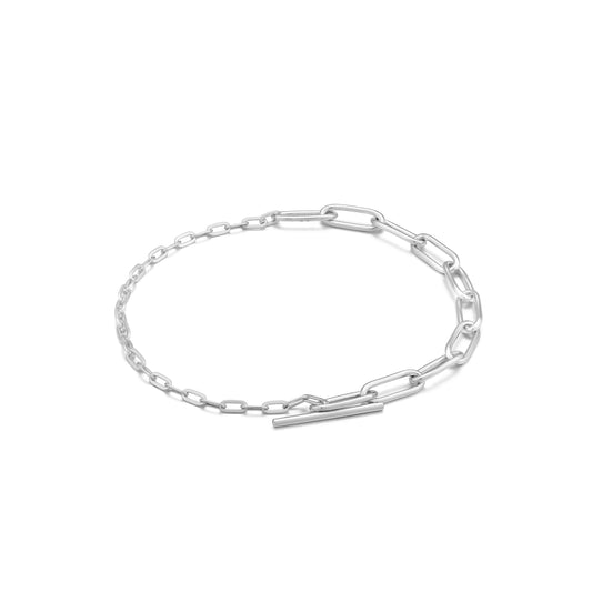 Armbånd Silver Mixed Link