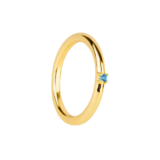 Ring Blue Prisma Gold