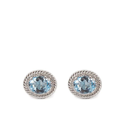Øredobber Sky Blue Topaz