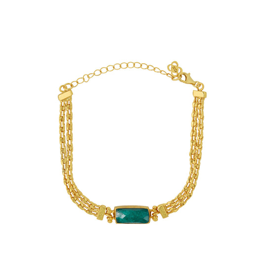 Armbånd Everly Emerald Chain