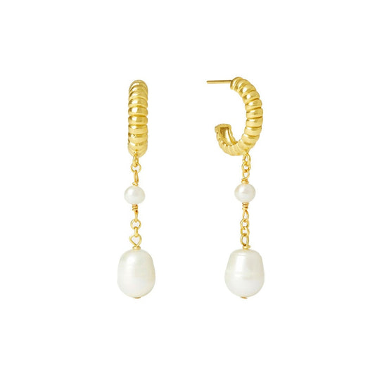 Øredobber Dune Pearl Hoop