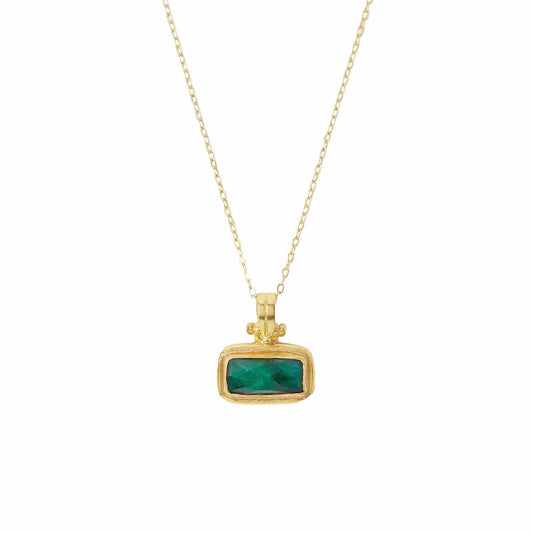 Smykke Noa Emerald Pendant